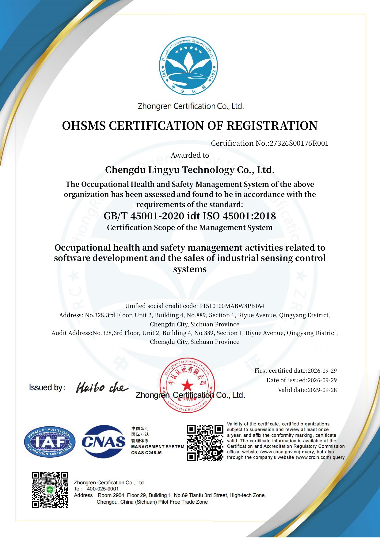 OHSMS Certification
